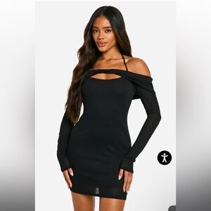 Boohoo Bardot Mini Dress